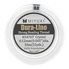 Miyuki Dura-Line Beading Thread – Durable Braided String, Crystal, 0.12 mm in Diameter, 50-Meter Spool