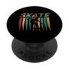 Cool Retro Skateboarder Skateboard Skating Gift PopSockets Standard PopGrip