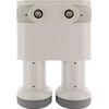 Schwaiger Monoblock Twin LNB hellgrau