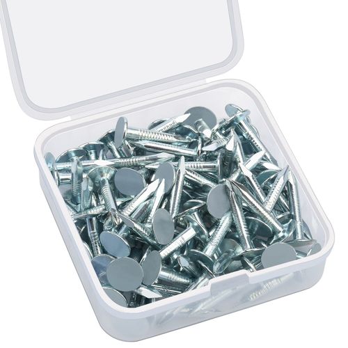 oumuik 80 Pieces Roofing Felt Nails, Roofing Nails for Felt Shed Nails for Wood