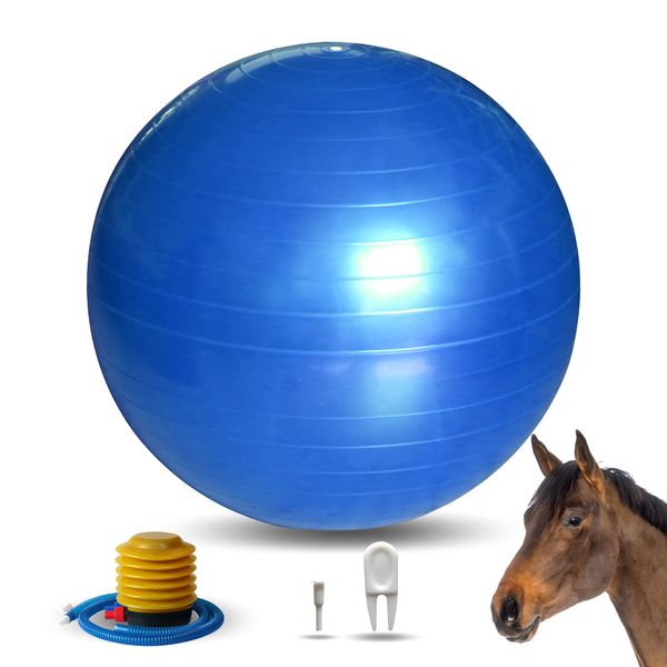 RideFound 22 Inch Horse Play Balls Anti-Burst Herding Ball for Horse Mega Equine Ball for Play Training Horse Soccer Ball