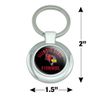 GRAPHICS & MORE Illinois State Redbirds Keychain Classy Round Chrome Plated Metal