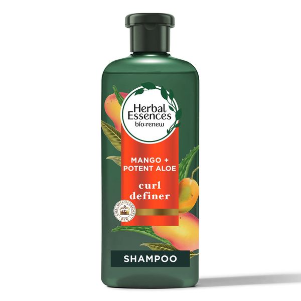 Herbal Essences Bio: Renew Mango + Potent Aloe Sulfate Free Shampoo for Curly Hair 13.5 Fl oz