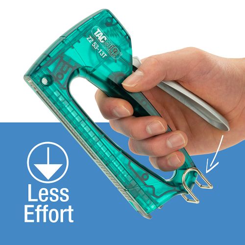Tacwise 1728 Z2 53-13T Transparent Staple Gun with 300 Staples, Uses Type 13 and 53/4-8 mm Staples