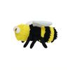 MIGHTY- Microfiber Medium Bee- Made with Squeaker Balls & Minimal Stuffing. Strong & Tough. Interactive Play. Machine Washable & Floats