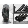 devembr Advanced Snowboarding Mittens with Wrist Guards & Removable Liners, M