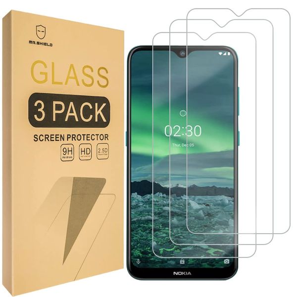Mr.Shield Screen Protector For Nokia 2.3 [Tempered Glass] [9H Hardness] [3-Pack] Screen Protector