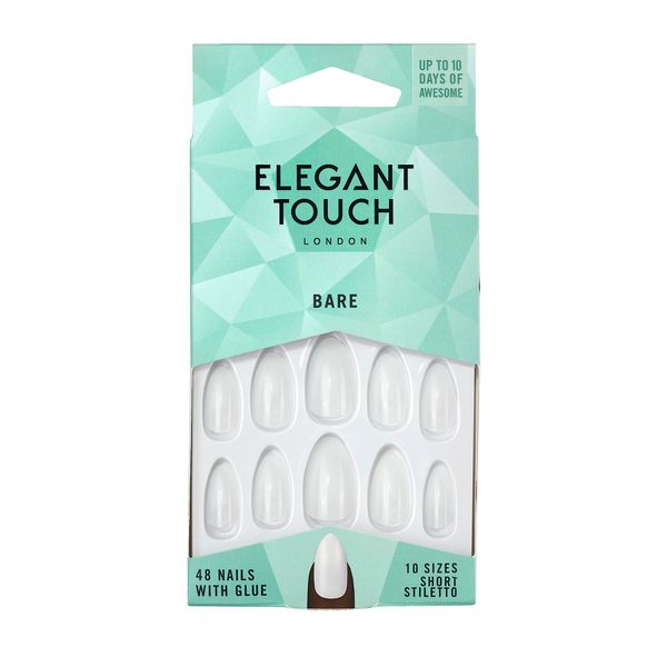 Elegant Touch Bare Nails Short Stiletto