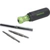 Greenlee 6-In-1 Multi-Tool Screwdriver With Flat, Phillips, Hex Bits