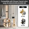 RP71718 3-Function Non-Shared Diverter Cartridge Compatible With RP71718 Replacement Part Set,Three Separate And Three Off Positions.Brass Construction