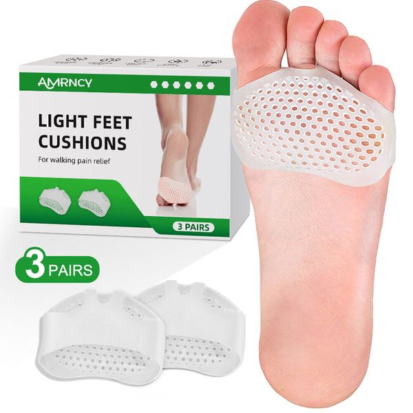 6 x Durable Foot Pads helps Callus Mortons Neuroma Metatarsalgia Bunion pain