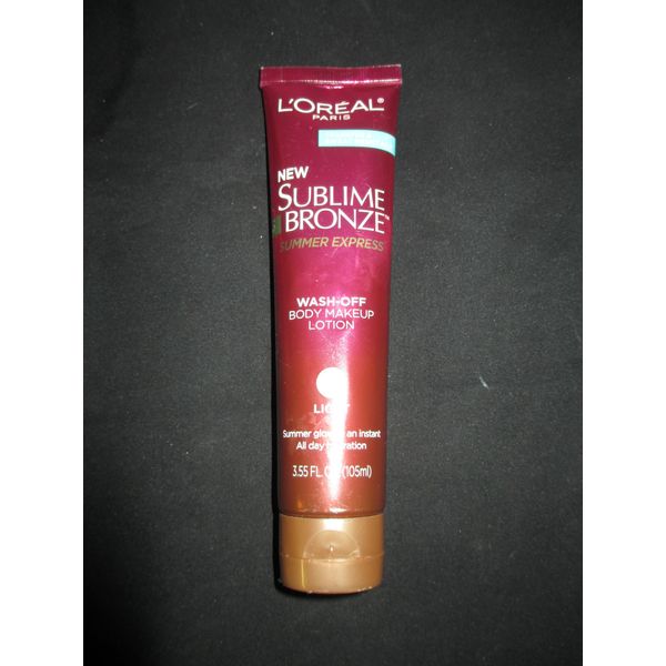 L''Oreal Paris Sublime Bronze Summer Express Wash-Off Body Makeup Lotion, Light