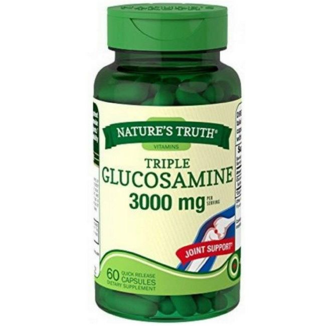 Nature's Truth Triple Glucosamine Capsules For Joint Support 3000 mg 60 Count