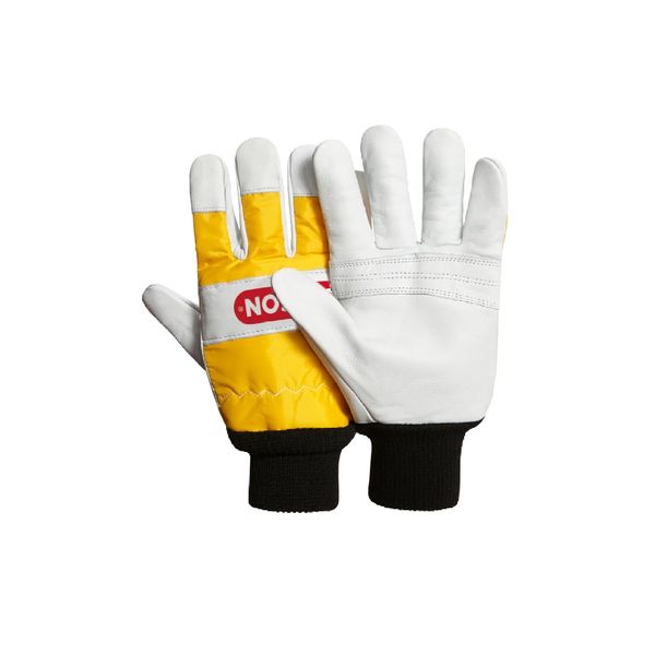 Oregon 295399M Chainsaw Protective Gloves, Leather – Pair (M),white