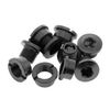 Alloy Chainring bolts x5 (Single Ring) BLACK, Free UK Postage