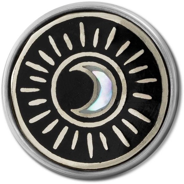 NOOSA-Amsterdam Original Chunk Selene, Unit size, White metal, resin, mother of pearl