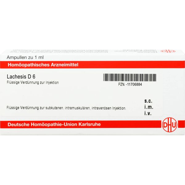 DHU Lachesis D6 Ampullen, 8 St. Ampullen
