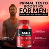 (2 Pack) Primal Testo Boost RX Gummies for Men - Male Performance, Energy