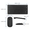 Keyboar Mouse EET Ultra-Thin USB Wired Keyboard and Mouse Set Combo (Black)