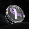 PinMart Lavender Awareness Ribbon Engravable Lapel Pin Personalized