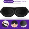 SLIJAR 3D Eye Mask Comfortable and Lightweight Sleep Mask for Side Sleepers Breathable Blackout Sleeping Mask with Adjustable Strap Travel Accessories Essentials