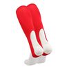 TCK Solid Colored Baseball Stirrups Pattern A (Scarlet, Medium)