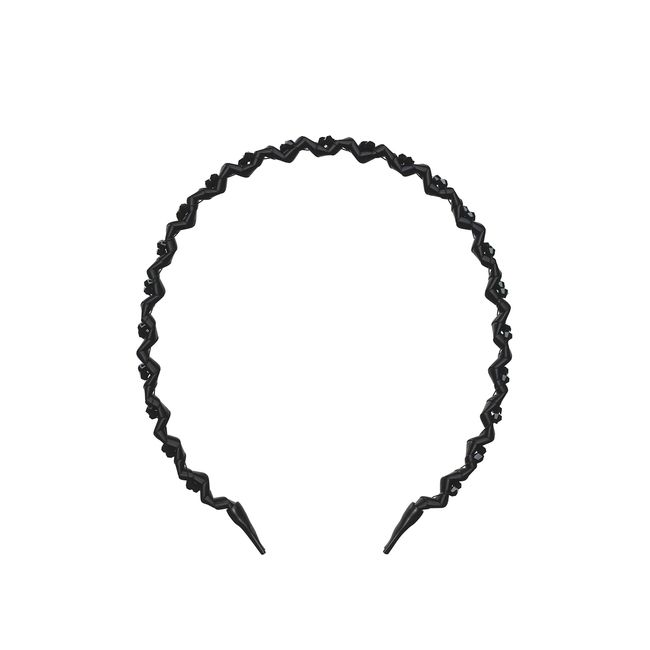 invisibobble HairHalo The Adjustable Headband - True Dark Sparkle - Hairbands Made for Everyone - Individually Adapted to the Shape of the Head and Worn All Day with No Pain or Uncomfortable Pressure