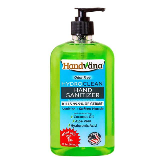 Handvana HydroClean Gel Hand Sanitizer 17 FL OZ 6Lot  EACH EXP 06/22