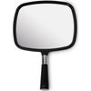 MIRRORVANA Pack of 5 Large & Comfy Hand Held Mirrors - Buy Cheap in Bulk for Wholesale Discount Savings - Suitable for Barbershop, Professional Hairstylist and Beauty Salon (Black)