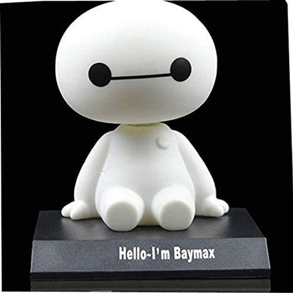 DANUC Pop Big Hero 6 Baymax Cute Cartoon Bobblehead Doll Toy Car Accessories/Dashboard Bobblehead for Car/Interior Decoration, Bobble Head Toy Gift