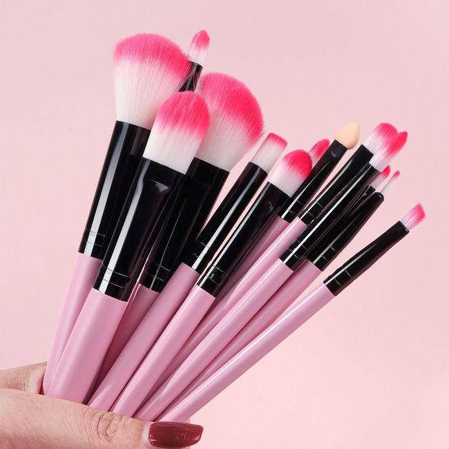 10Pcs Off White Makeup Brushes Soft Fluffy Cosmetics Foundation Blush  Powder Eyeshadow Blending Make up Brush Beauty Tools