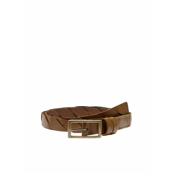 ONLY Damen Leder Gürtel, black/silver, 80