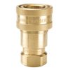 Coupler Body, 1/4-18, 1/4 In. Body, Brass