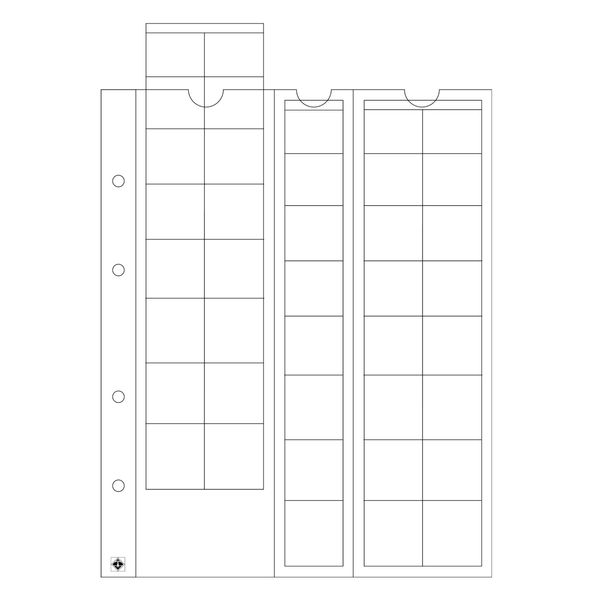 Leuchtturm1917 Lighthouse coin sheets for Euro sets Clear