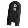 ZIAN Toyota Daihatsu Car 2 Button Smart Key Case, Roomy Silicone Cover, New Tanto / New Move, Custom Designed for LA600S (Black)