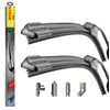 Bosch Multi Clip Twin Pack Front Window Windscreen Replacement Wiper Blades PAIR + 32ML Screen Wash 5008 2010-2016