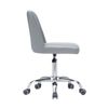 VERSA Nail Technician Stool Adjustable Height 18" to 24", Grey