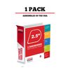 3 Ring Binder, 2.5" Professional Angle D-Rings, Presentation Folder for Standard Pages with Inside Pockets, Customizable Clear View White Binder (3.2" Spine)