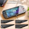 DaierTek Dockable Case for Nintendo Switch 2 2025 Black Hard Slim Dock Cover Split Protector Compaticble with Nintendo Switch2 & Joy-con