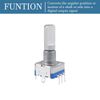 QUARKZMAN 2 Stück EC11 Encoder Code Schalter Potentiometer 360 Grad Drehung für Lautstärkeregelung oder Datenauswahl auf LED oder LCD Display [7 Stifte 20mm Welle]