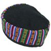 Siesta Nepalese Wool Smoking Hat - Black (Medium)