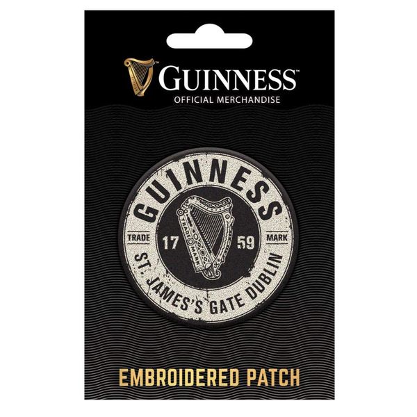 Guinness Official Merchandise Label Shaped Iron Or Sew On Patch