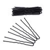 shefun JP157 U-Pin 40 Pieces with Ball, Tiered, Thin 2.0 inches (5 cm), 2.4 inches (6 cm), 2.8 inches (7 cm), Bun Hair Pin, Black, Gold, Screw Pins (A1), 40 Pieces, Black, 2.0 inches (5 cm)