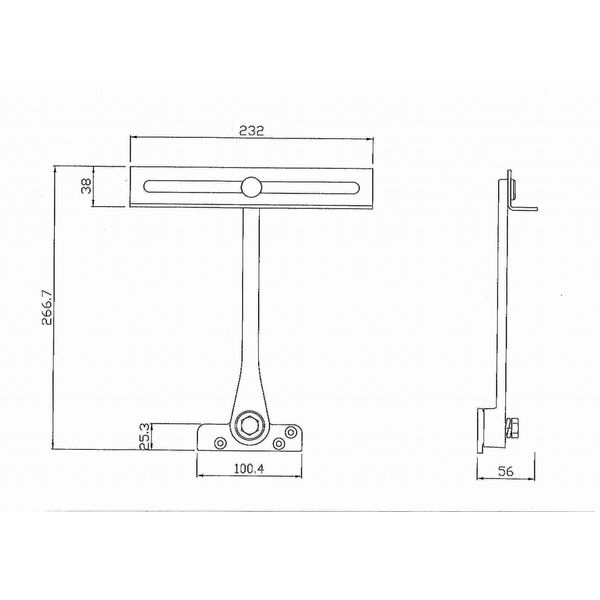 Door & Casement Limiting Stay Black