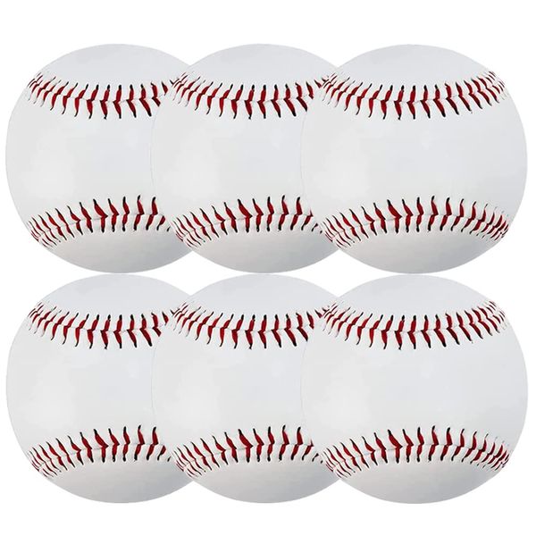 YOASONEK Baseball, Soft Tall, Leather, Soft Training Ball, Softball, Soft Baseball Practice Ball (6)