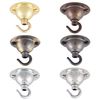ElekTek 65mm Diameter Ceiling Chandelier Plate with Hook Antique Brass