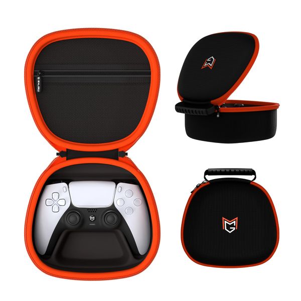 MG Controller, Storage Case, Carrying Case, Controller Storage, Compatible with PS5 and PS4 Controllers, Storage Pouch, Storage Case with Mini Pouch, Shock Resistant, Double Layer, EVA Material, Stain