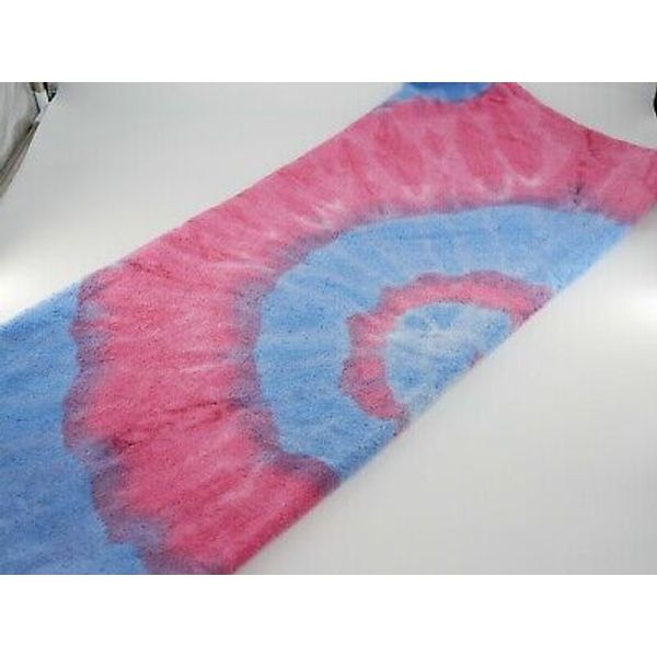 Vintage DUNDEE Swirl Tie-dye Beach Bath Towel Unique Hippy Blue Pink