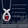 925 Sterling Silver Created Ruby Pendant Necklace For Women | 1.68 Cttw | 