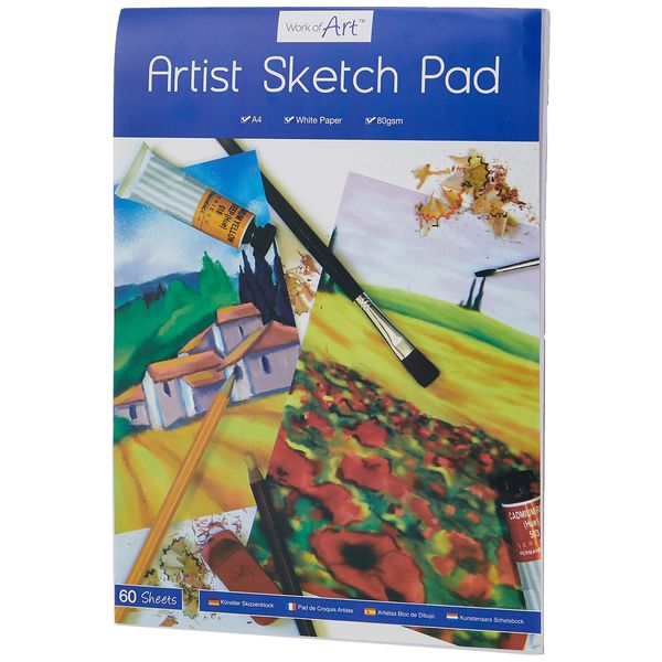Artbox A4 Sheet Sketch Pad - Assorted (Sheet of 60)